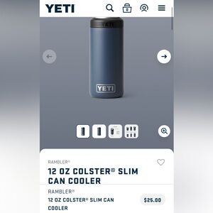 NEW Navy Yeti 12oz Can Insulated Cozy